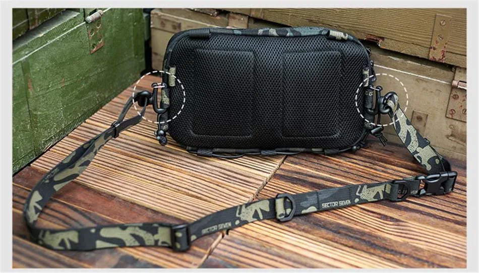 Outdoor Multifunctional Tactical Accessory Vest Bag Military Fan Hiking Chest Bag Fashion Casual Shoulder Packpack Mobile Wallet