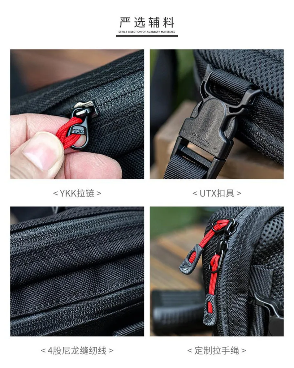 Outdoor Multifunctional Tactical Accessory Vest Bag Military Fan Hiking Chest Bag Fashion Casual Shoulder Packpack Mobile Wallet