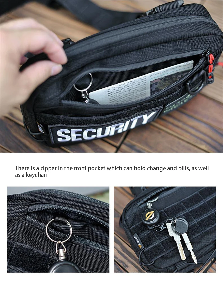 Outdoor Multifunctional Tactical Accessory Vest Bag Military Fan Hiking Chest Bag Fashion Casual Shoulder Packpack Mobile Wallet