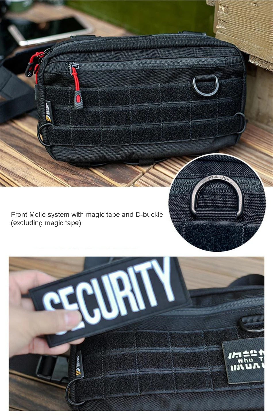 Outdoor Multifunctional Tactical Accessory Vest Bag Military Fan Hiking Chest Bag Fashion Casual Shoulder Packpack Mobile Wallet