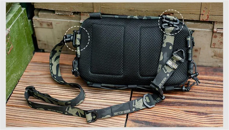 Outdoor Multifunctional Tactical Accessory Vest Bag Military Fan Hiking Chest Bag Fashion Casual Shoulder Packpack Mobile Wallet