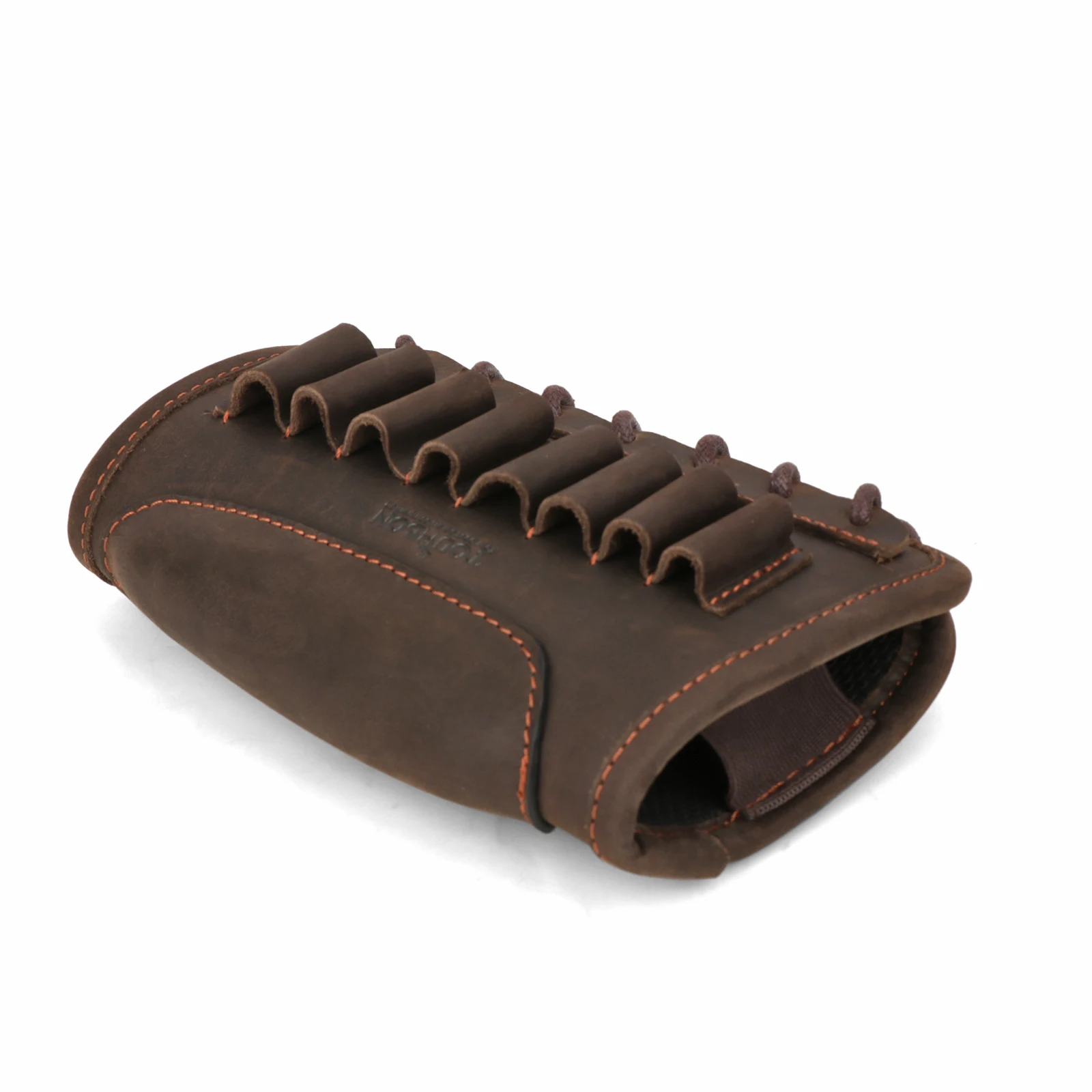 Tourbon Tactical Rifle Buttstock Cheek Rest Riser Genuine Leather Firearms Ammo Cartridges Holder Carrier Hunting Accessories