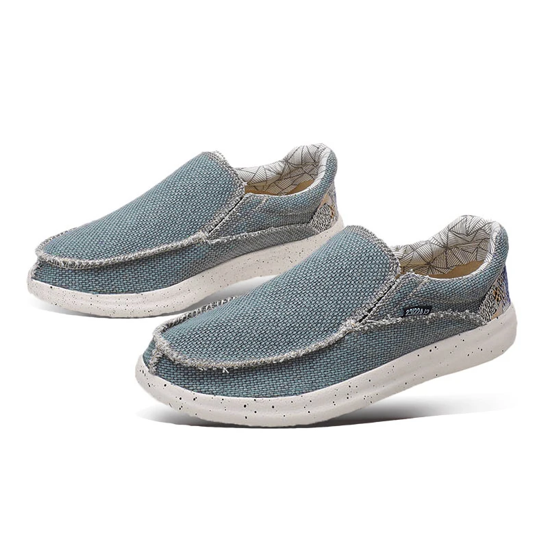 Men's Stylish Denim Slip On Loafers - Breathable Comfort for All Day Wear, Lightweight Design, No Tie, Easy to Wear and Take Off