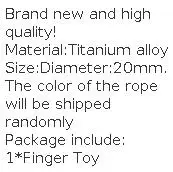 New TC4 Titanium alloy Begleri Knucklebone Fidget Toy Finger Skill Exercise Paracord Stress Worry Bead