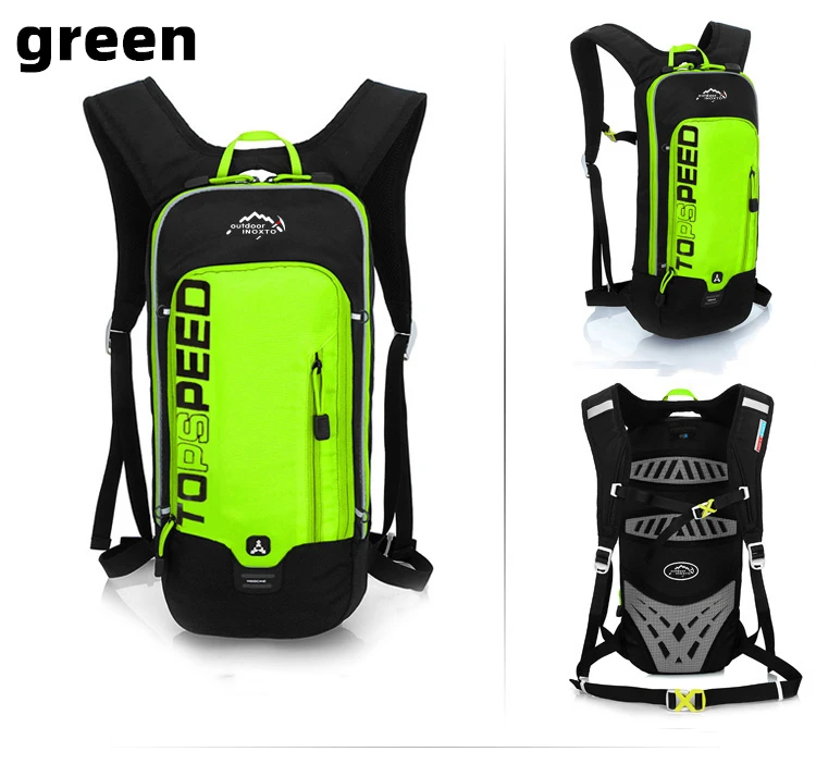 6L Cycling Reflective Bag Men's Women Riding Waterproof Breathable Bicycle Backpack Running Outdoor Bile With 2L Water Bag