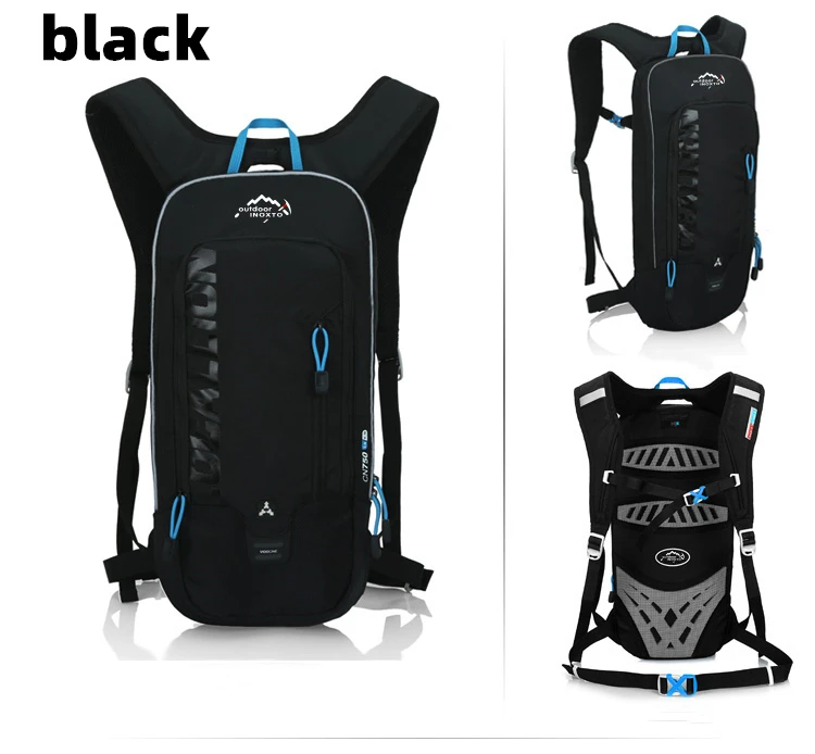 6L Cycling Reflective Bag Men's Women Riding Waterproof Breathable Bicycle Backpack Running Outdoor Bile With 2L Water Bag
