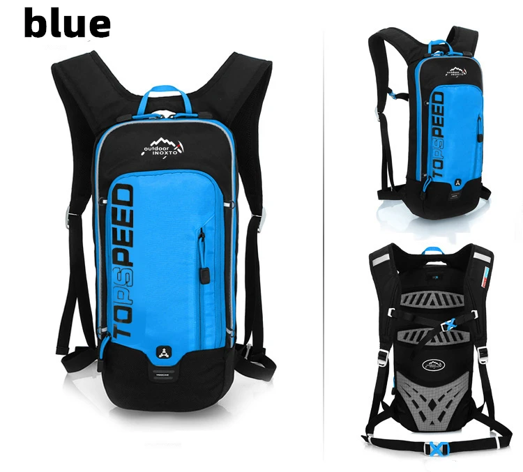 6L Cycling Reflective Bag Men's Women Riding Waterproof Breathable Bicycle Backpack Running Outdoor Bile With 2L Water Bag