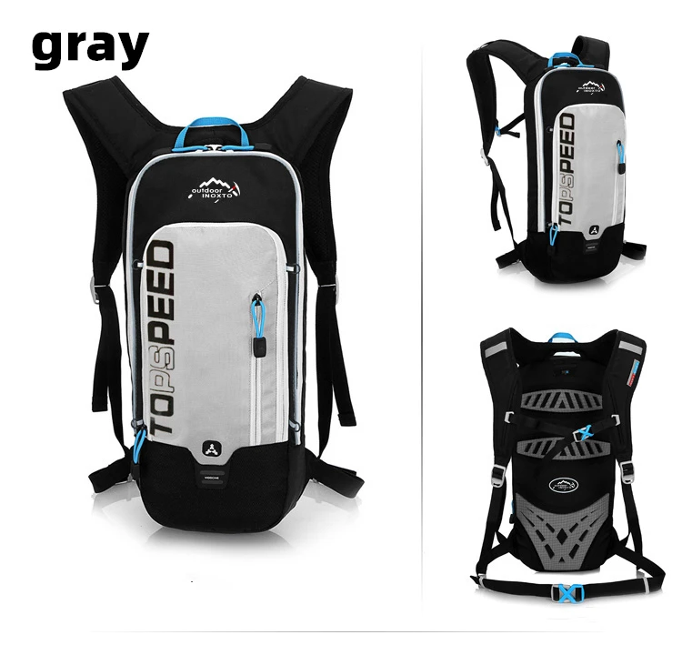 6L Cycling Reflective Bag Men's Women Riding Waterproof Breathable Bicycle Backpack Running Outdoor Bile With 2L Water Bag