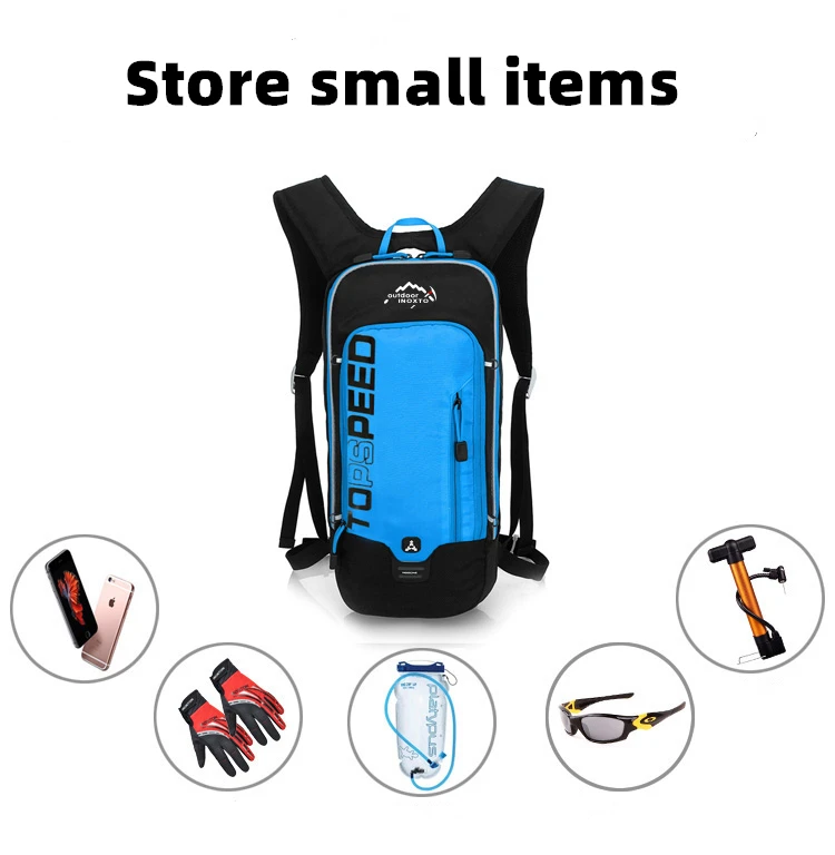 6L Cycling Reflective Bag Men's Women Riding Waterproof Breathable Bicycle Backpack Running Outdoor Bile With 2L Water Bag