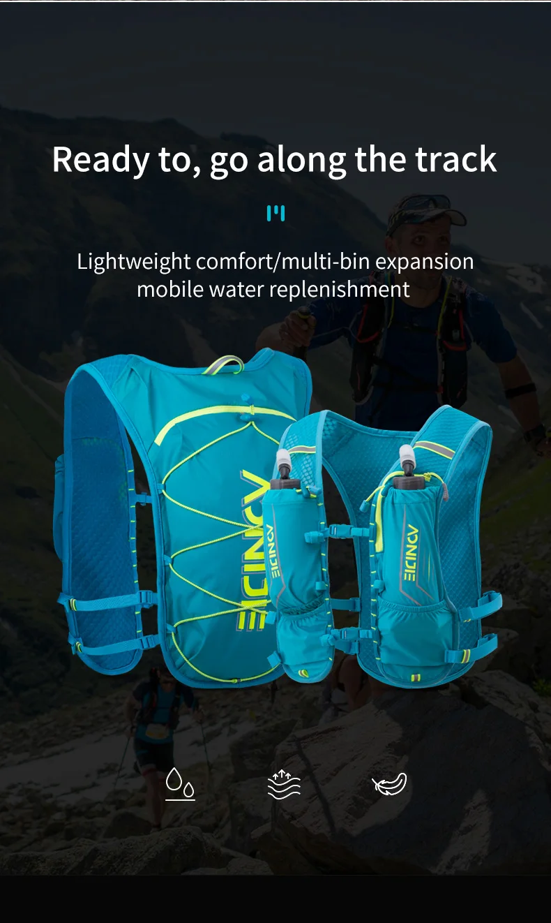 AONIJIE C9107 Outdoor Sports Cross-country Backpack Running Hydration Pack Rucksack Vest Bag For 68cm To 130cm Chest