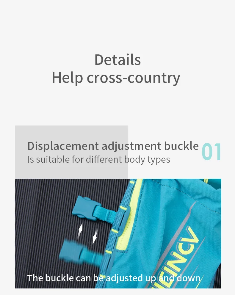 AONIJIE C9107 Outdoor Sports Cross-country Backpack Running Hydration Pack Rucksack Vest Bag For 68cm To 130cm Chest