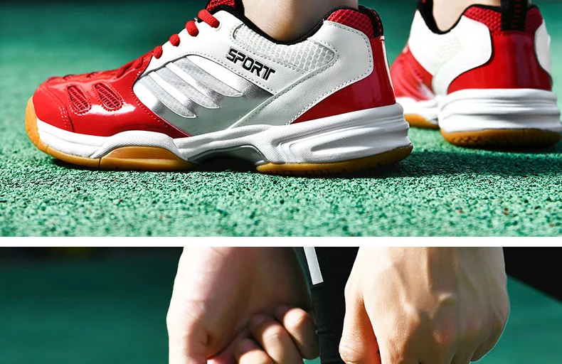 Men Badminton Shoes Table Tennis Shoes Volleyball Shoes Sport Sneakers Anti Skid Plus Big Size 47 48 49