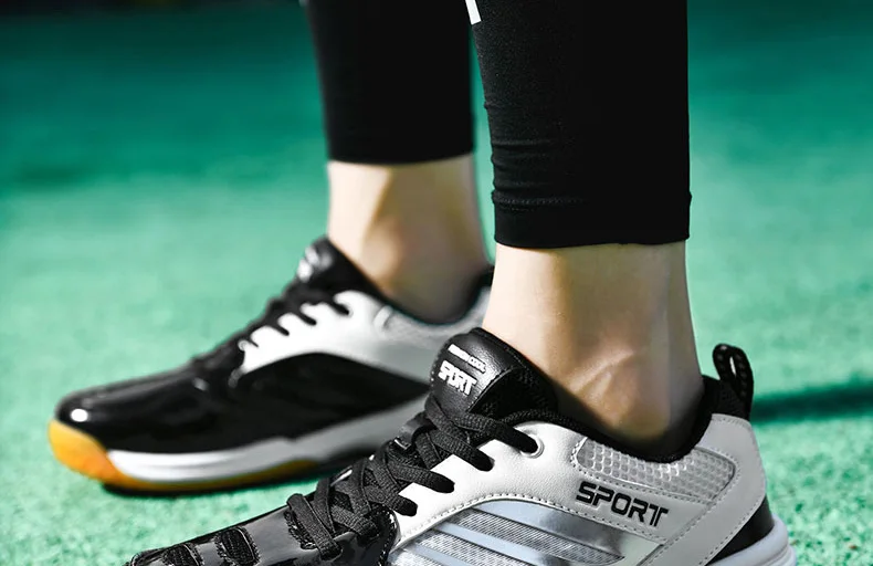 Men Badminton Shoes Table Tennis Shoes Volleyball Shoes Sport Sneakers Anti Skid Plus Big Size 47 48 49