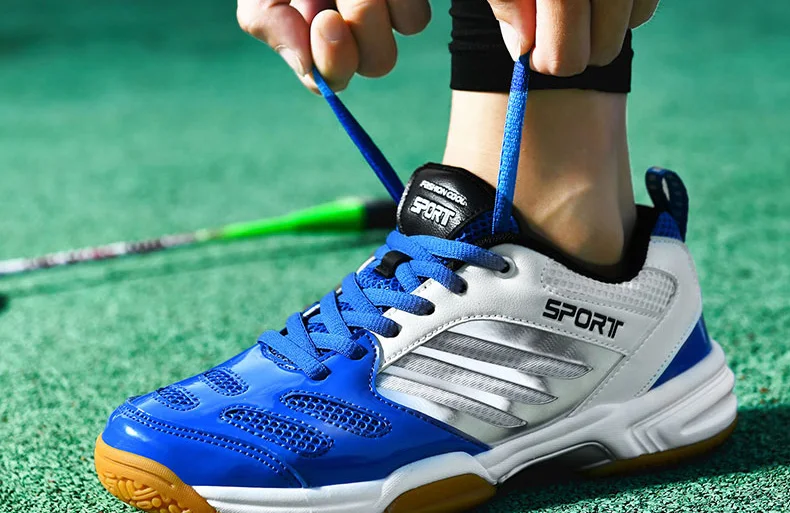 Men Badminton Shoes Table Tennis Shoes Volleyball Shoes Sport Sneakers Anti Skid Plus Big Size 47 48 49