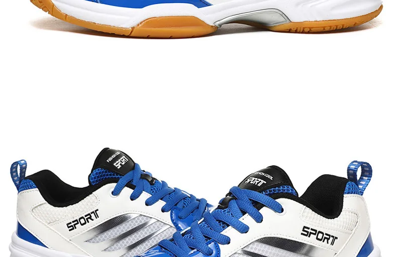 Men Badminton Shoes Table Tennis Shoes Volleyball Shoes Sport Sneakers Anti Skid Plus Big Size 47 48 49