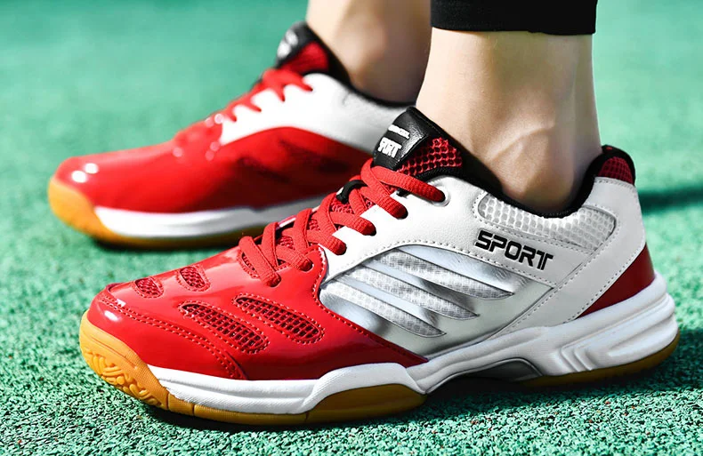 Men Badminton Shoes Table Tennis Shoes Volleyball Shoes Sport Sneakers Anti Skid Plus Big Size 47 48 49