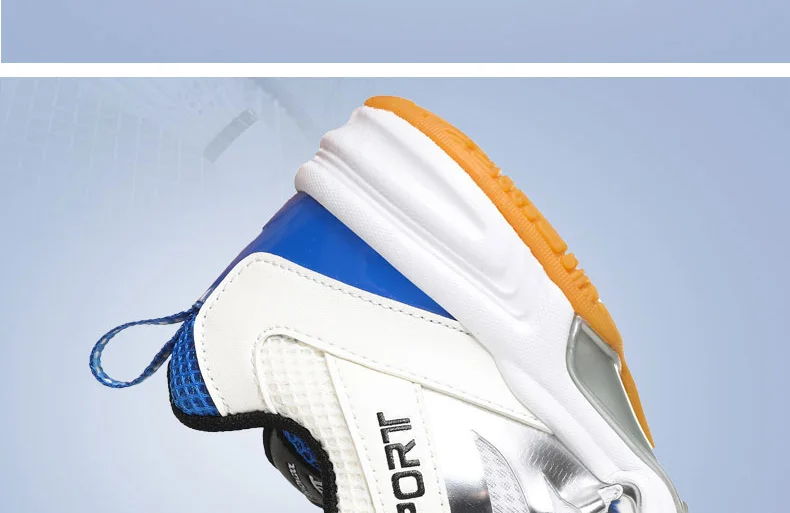 Men Badminton Shoes Table Tennis Shoes Volleyball Shoes Sport Sneakers Anti Skid Plus Big Size 47 48 49