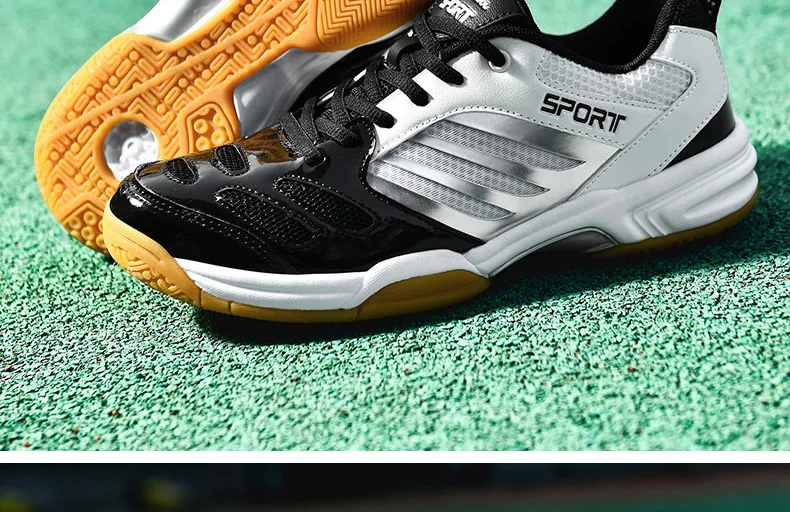 Men Badminton Shoes Table Tennis Shoes Volleyball Shoes Sport Sneakers Anti Skid Plus Big Size 47 48 49