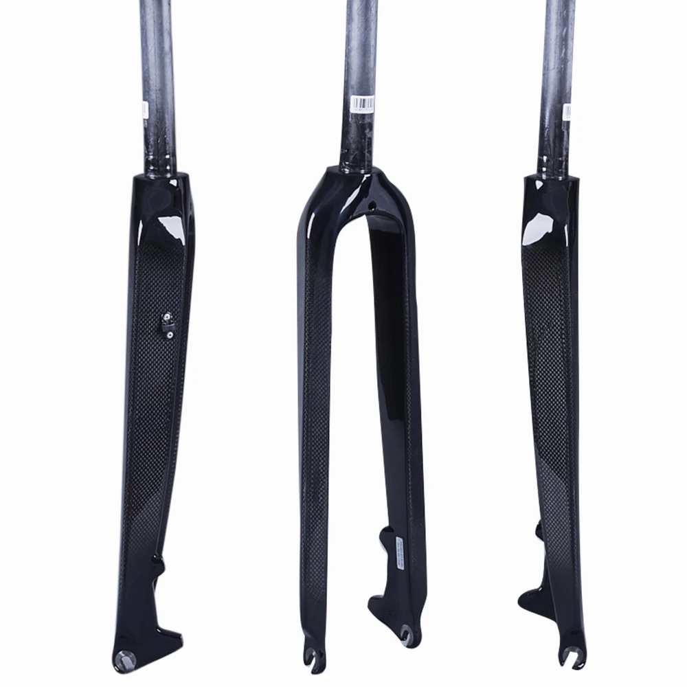 3K Carbon Fibre fork Mountain Bike Forks MTB Fork Bicycle Hard Disc Brake 26 27.5 29 Inch Straight tube 28.6mm