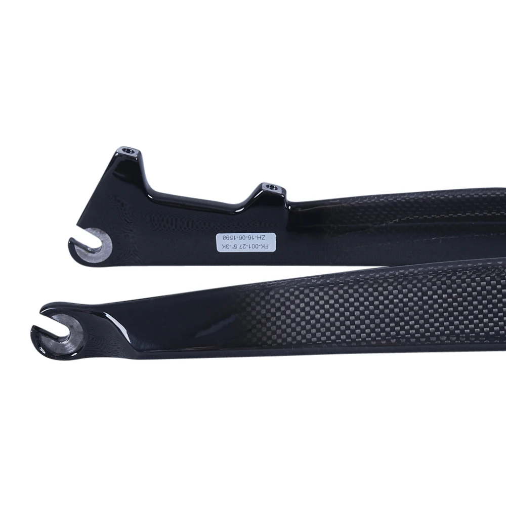 3K Carbon Fibre fork Mountain Bike Forks MTB Fork Bicycle Hard Disc Brake 26 27.5 29 Inch Straight tube 28.6mm
