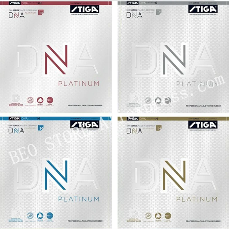 STIGA DNA Platinum M DNA Platinum H/S/XH Table Tennis Rubber Pips-in Limited Release Original STIGA DNA Ping Pong Sponge