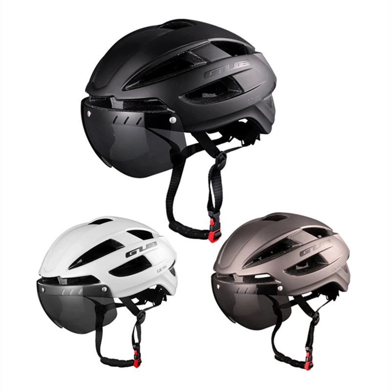 GUB Bicycle Helmet XXL 61-65 With Rechargeable LED Light Removable Len Cycling Road Ultralight Aero Safely Cap Capacete Ciclismo