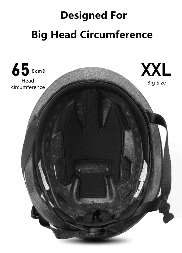 GUB Bicycle Helmet XXL 61-65 With Rechargeable LED Light Removable Len Cycling Road Ultralight Aero Safely Cap Capacete Ciclismo