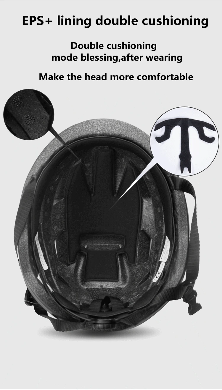 GUB Bicycle Helmet XXL 61-65 With Rechargeable LED Light Removable Len Cycling Road Ultralight Aero Safely Cap Capacete Ciclismo
