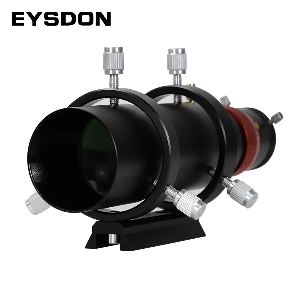 EYSDON 50mm Telescope Guide Scope 180mm Focal Length Fully Coated Finder Eyepiece with 1.25" Ports Duable Helical Focuser