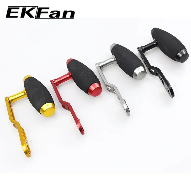 Ekfan EVA knob+120M Aluminum Alloy Handle for DAI&SHI DIY Baitcasting Fishing Reel Handle Fishing Reel Sleeve Length 120MM