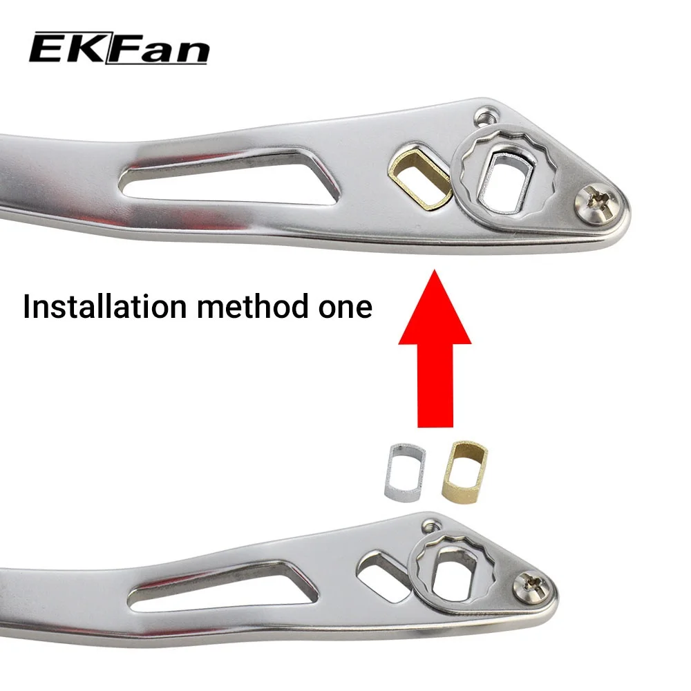 Ekfan EVA knob+120M Aluminum Alloy Handle for DAI&SHI DIY Baitcasting Fishing Reel Handle Fishing Reel Sleeve Length 120MM