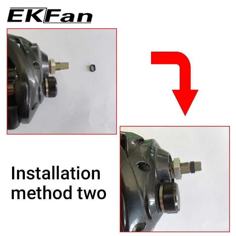 Ekfan EVA knob+120M Aluminum Alloy Handle for DAI&SHI DIY Baitcasting Fishing Reel Handle Fishing Reel Sleeve Length 120MM