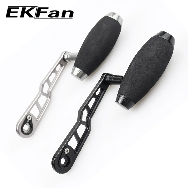 Ekfan EVA knob+120M Aluminum Alloy Handle for DAI&SHI DIY Baitcasting Fishing Reel Handle Fishing Reel Sleeve Length 120MM