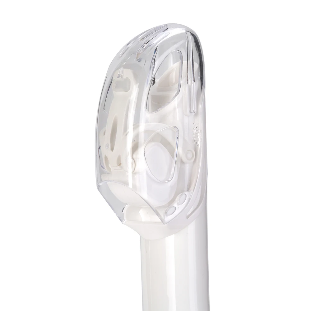 Cressi Omega Dry Snorkel Adult Diving Snorkeling Breath Tube with Splash Guard and Top Valve