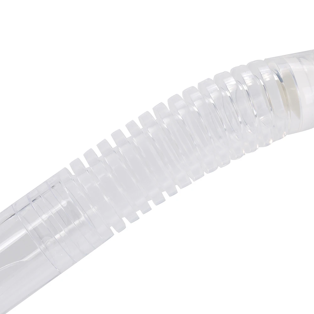 Cressi Omega Dry Snorkel Adult Diving Snorkeling Breath Tube with Splash Guard and Top Valve