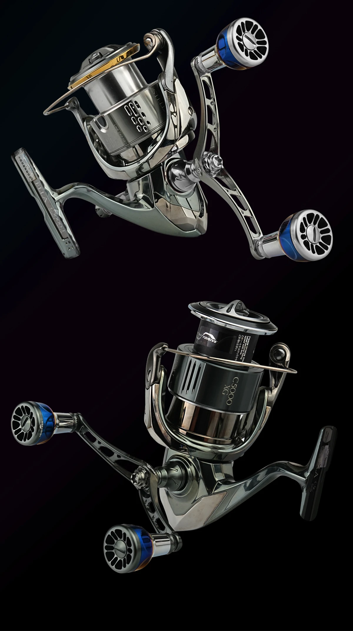 HEIGHTEN Spinning Reel Handle 98mm /110mm for Shimano Daiwa Handle Fishing Spinning Reel