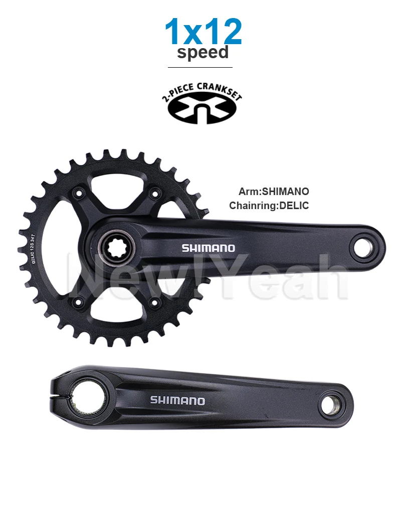 Shimano DEORE M6100 12speed Groupset FC-MT510 CRANKSET and SM-BB52 Bottom Bracket 68/73 mm Shell Width Origin