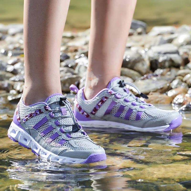 Summer Trekking Shoes Women Breathable Outdoor Shoes Hiking Sneakers Men For Couples Creek Shoes