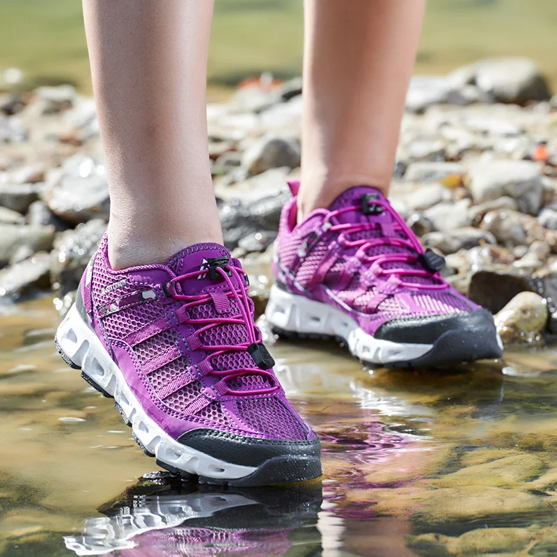 Summer Trekking Shoes Women Breathable Outdoor Shoes Hiking Sneakers Men For Couples Creek Shoes