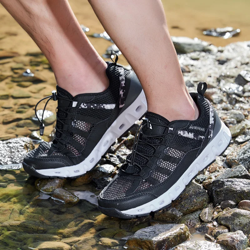 Summer Trekking Shoes Women Breathable Outdoor Shoes Hiking Sneakers Men For Couples Creek Shoes
