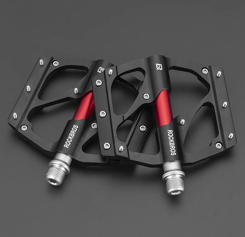 ROCKBROS Bicycle Pedals Sealed Bearing Aluminum Alloy Body BXM MTB Road Bike Pedals 9/16 Sealed Bearing Cycling Accessories
