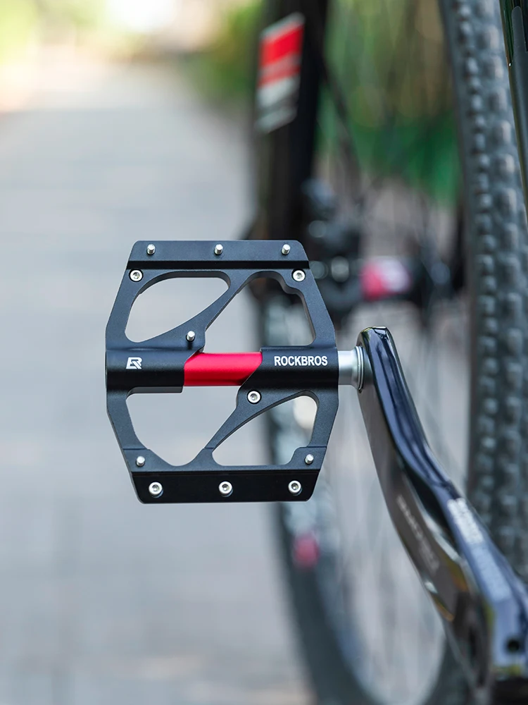 ROCKBROS Bicycle Pedals Sealed Bearing Aluminum Alloy Body BXM MTB Road Bike Pedals 9/16 Sealed Bearing Cycling Accessories
