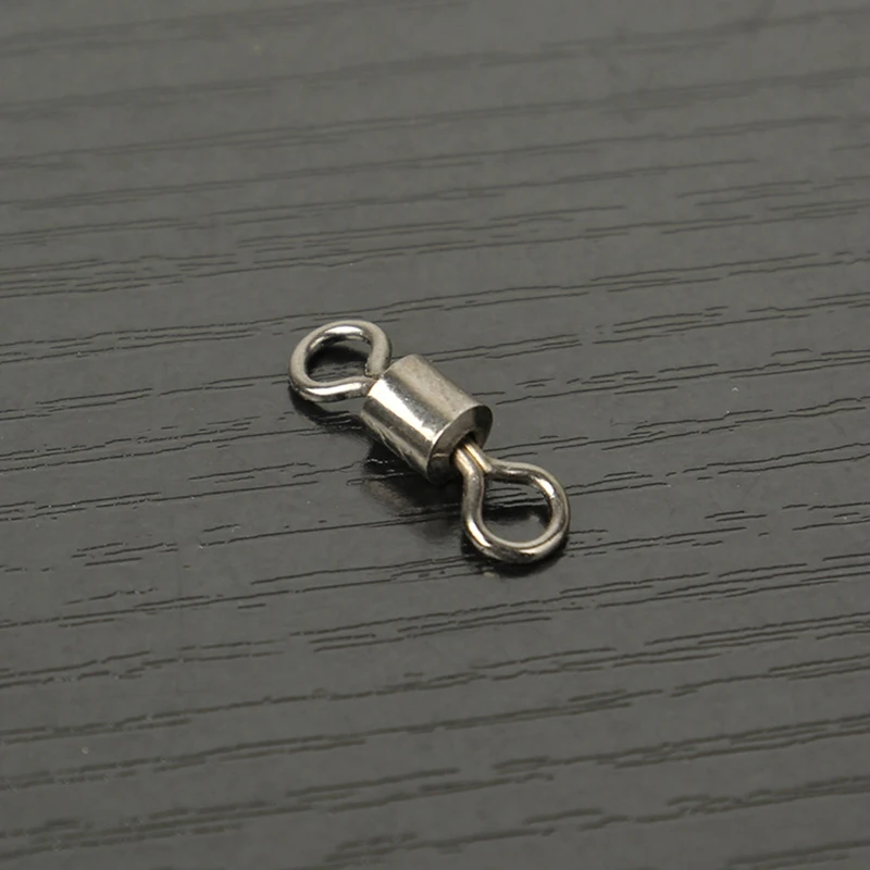 2000pcs Fishing Goods Swivel Bearing Rolling Swivel Connector Lure Link Carbon Steel Fishing Tackle Accessories Fish Tool Pesca