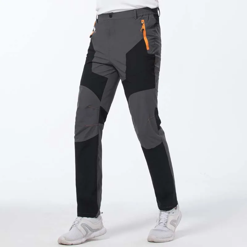 Elastic Mens Hiking Pants Outdoor Sport Summer Quick Dry Windproof Waterproof Trekking Climbing Wear-resistant Breathable Pants