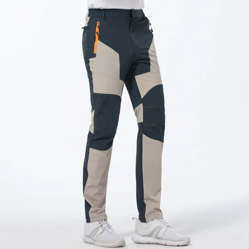 Elastic Mens Hiking Pants Outdoor Sport Summer Quick Dry Windproof Waterproof Trekking Climbing Wear-resistant Breathable Pants