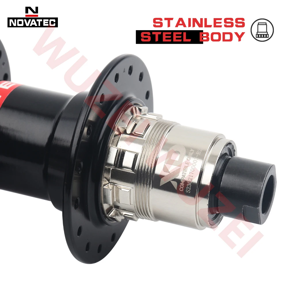 NOVATEC 32H XD Mountain Bike Rear Hub 10X135mm/12X142mm/12X148mm Quick/Thru Axle/BOOST Cube MTB Bike hub For Sram XD Hub