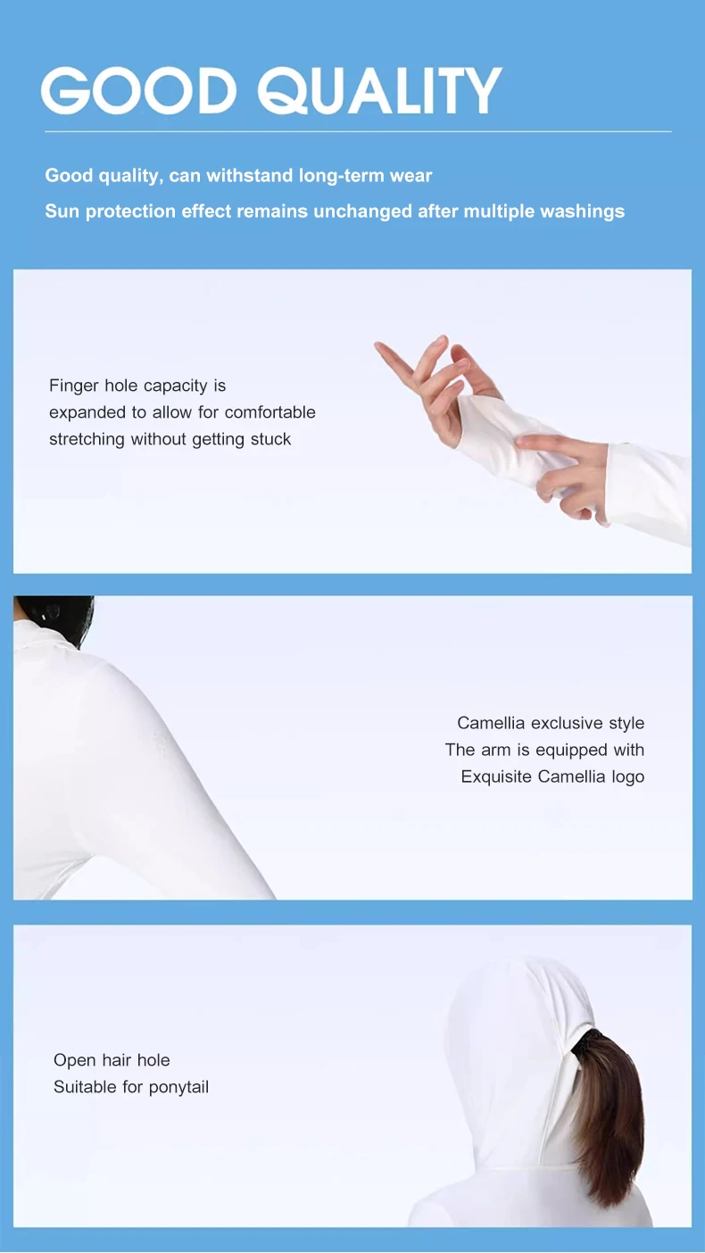 GOLDEN CAMEL Cape Sun Protection Clothing Anti-ultraviolet Breathable Ice Silk Quick-drying Skin Tights Sun Protection Jacket