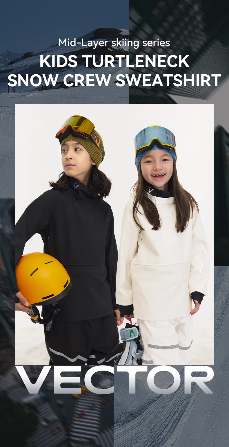 VECTOR Children Solid Color Hoodies Fleece Warm Sweatshirt Fashion Streetwear Casual Loose Breathable Pullovers Brand Hoody