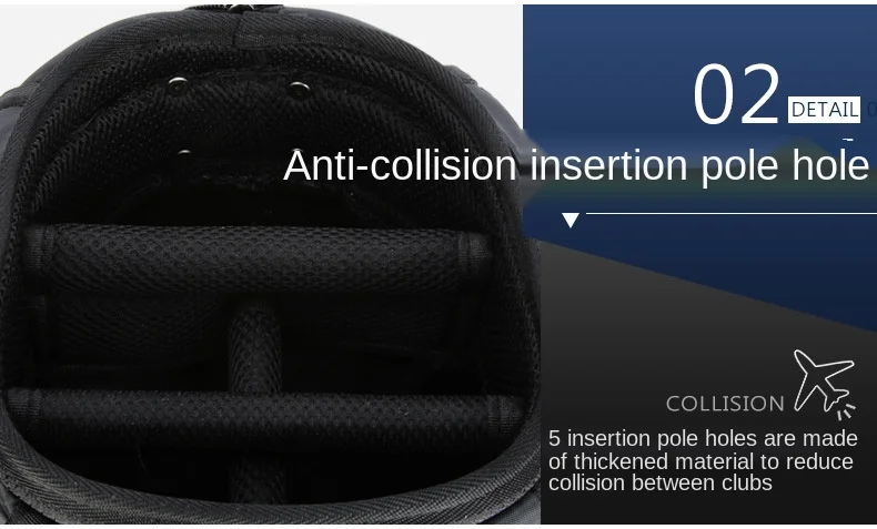 Golf Bag with Wheels Ultra-light Sport Standard Golf Bags Large Capacity Golf Aviation Ball Storage Multifunctional QB069