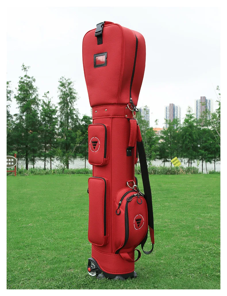 Golf Bag with Wheels Ultra-light Sport Standard Golf Bags Large Capacity Golf Aviation Ball Storage Multifunctional QB069